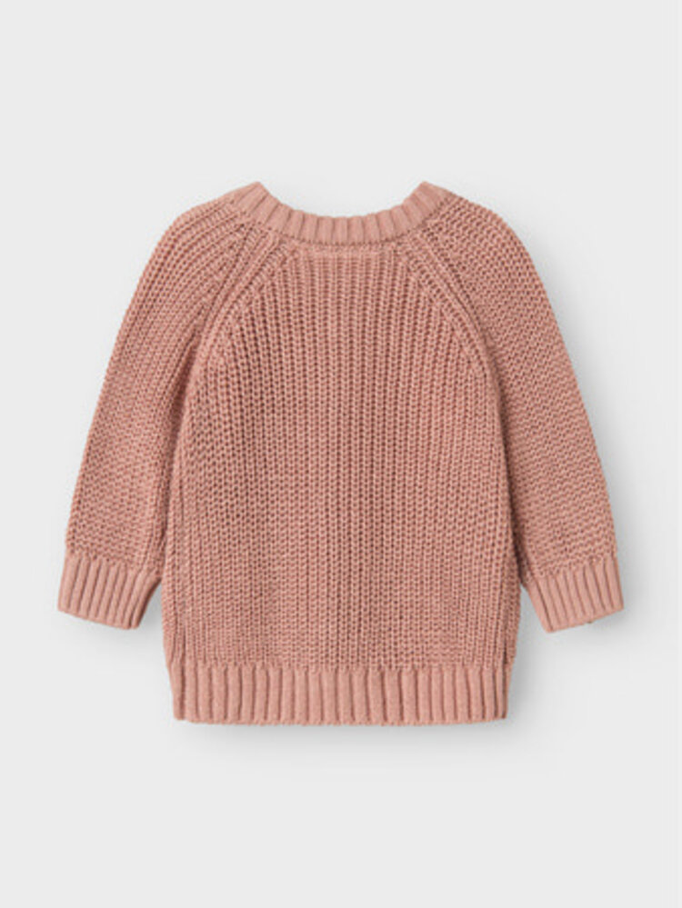 Lil Atelier 13231617 NBNEMLEN LS KNIT CARD LIL  Misty Rose