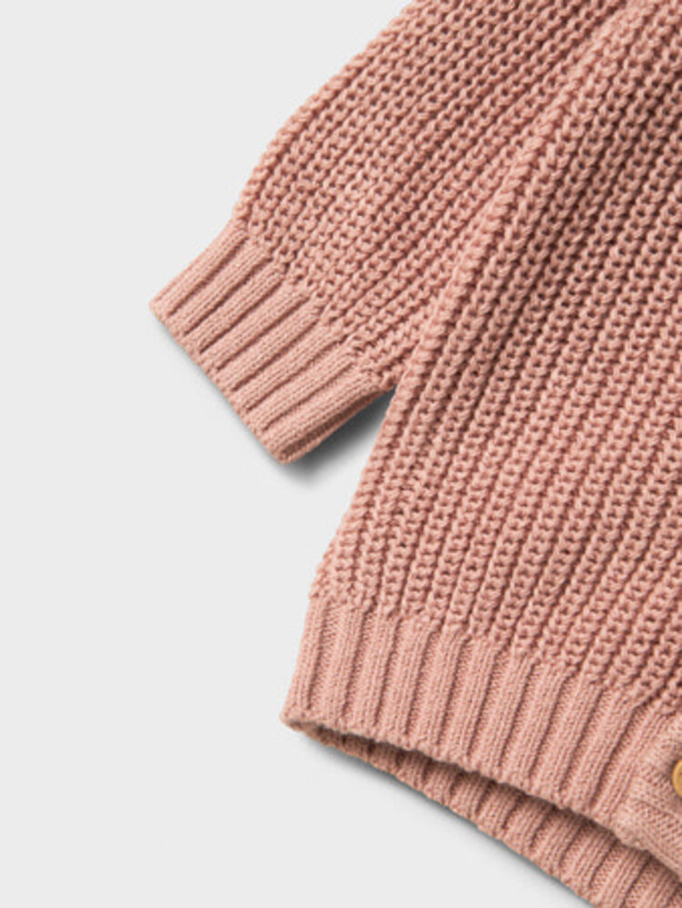 Lil Atelier 13231617 NBNEMLEN LS KNIT CARD LIL  Misty Rose
