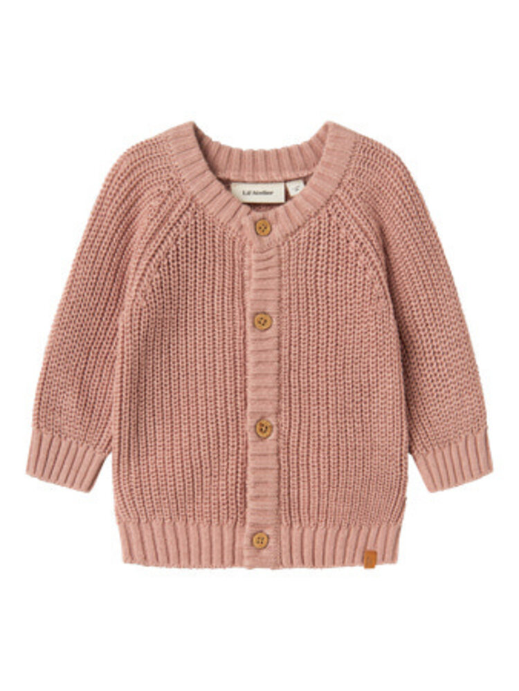 Lil Atelier 13231617 NBNEMLEN LS KNIT CARD LIL  Misty Rose