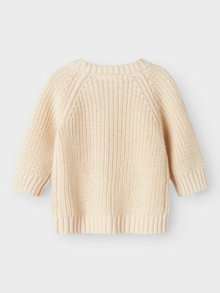 Lil Atelier 13231617 NBNEMLEN LS KNIT CARD LIL  Turtledove