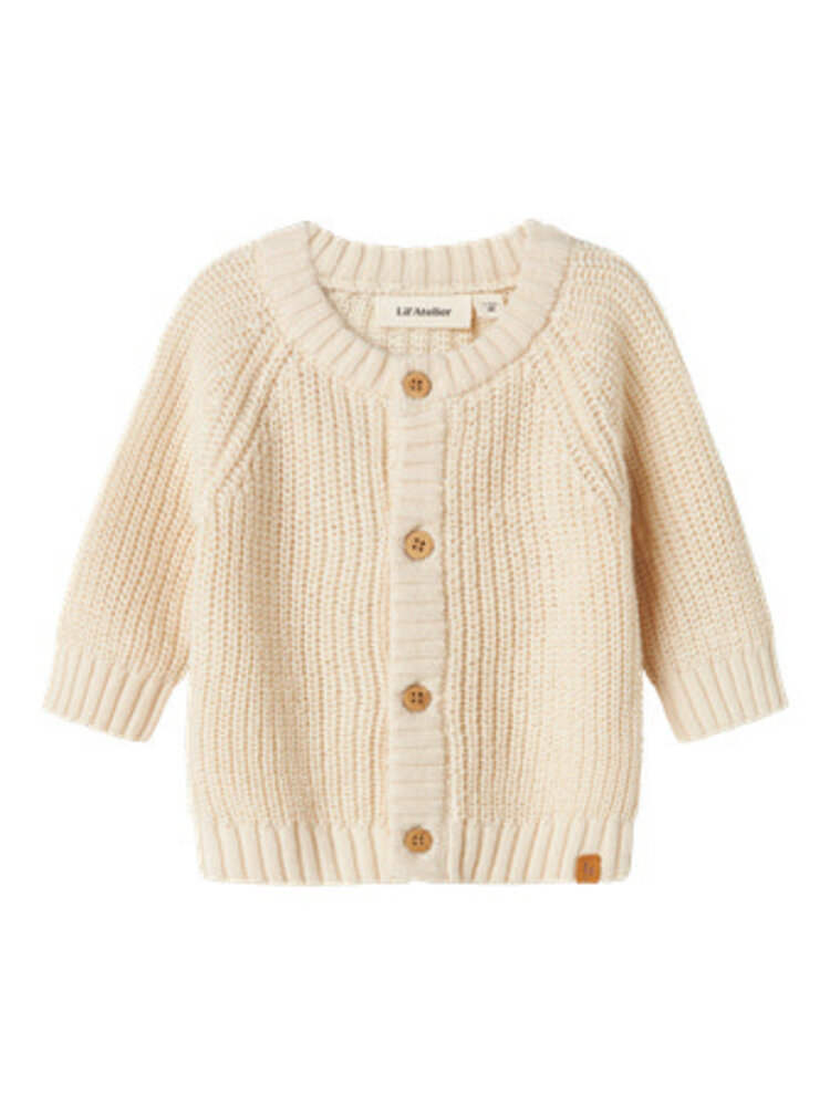 Lil Atelier 13231617 NBNEMLEN LS KNIT CARD LIL  Turtledove