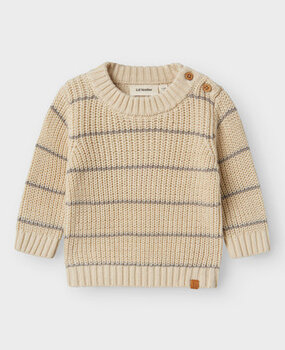 Lil Atelier 13245627 NBMEMLEN LS KNIT STRIPE LIL Turtledove Lil Atelier 13245627 NBMEMLEN LS KNIT STRIPE LIL Turtledove
