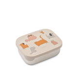 Liewood Arthur Printed Lunchbox - 2503 Cats and Dogs / Sandy
