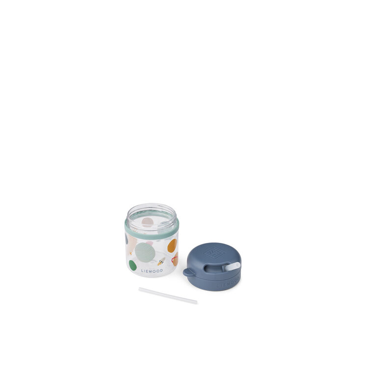 Liewood Pavia Tritan Straw Cup 280ml - 2510 Universe / Classic navy