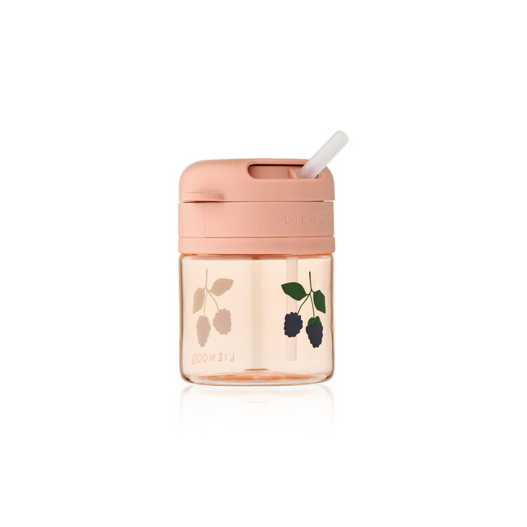Liewood Pavia Tritan Straw Cup 280ml - 2502 Berry / Pale Tuscany