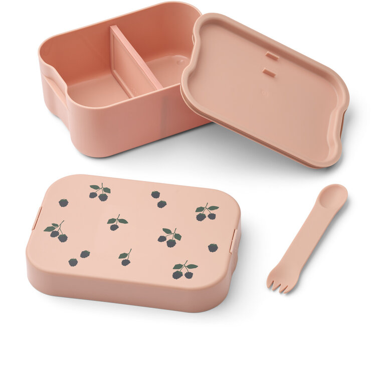 Liewood Chelsey Printed Lunchbox Set - 2502 Berry / Pale Tuscany