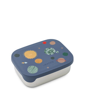 Liewood Arthur Printed Lunchbox - 2510 Universe / Classic navy