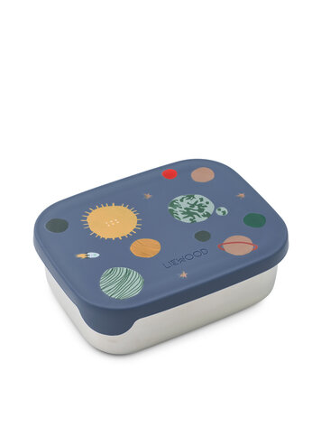 Liewood Arthur Printed Lunchbox - 2510 Universe / Classic navy