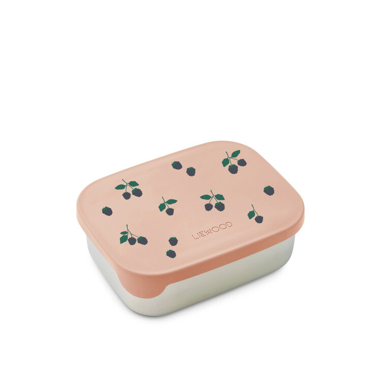Liewood Arthur Printed Lunchbox - 2502 Berry / Pale Tuscany