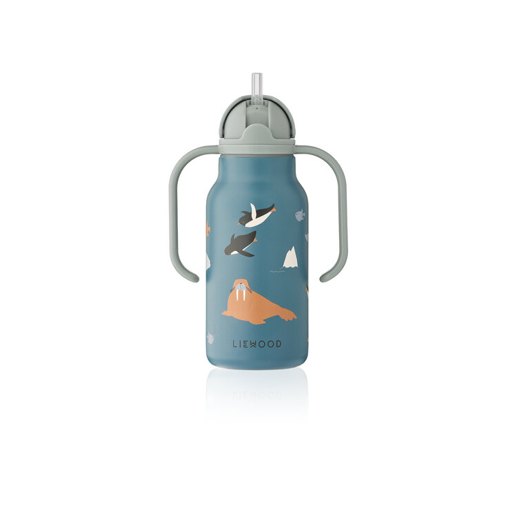 Liewood Kimmie Water Bottle 250 ml - 2501 Arctic Sea / Ocean view