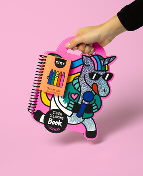 OMY Super coloring and stickers book - Lily