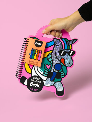 OMY Super coloring and stickers book - Lily