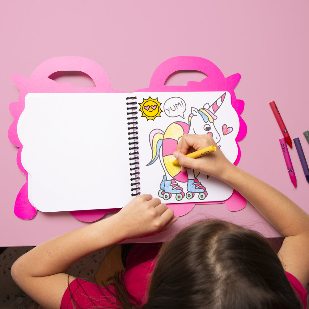 OMY Super coloring and stickers book - Lily OMY Super coloring and stickers book - Lily
