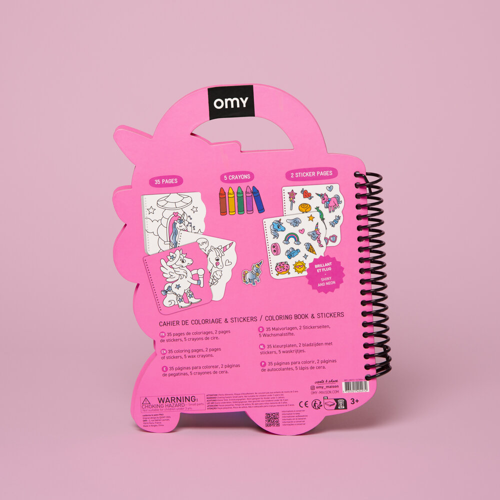 OMY Super coloring and stickers book - Lily OMY Super coloring and stickers book - Lily