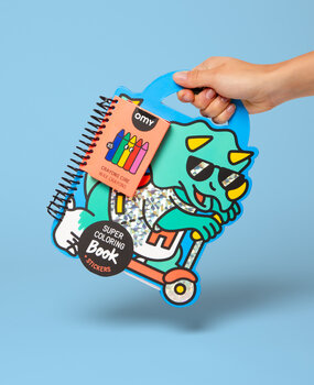 OMY Super coloring and stickers book - Dino OMY Super coloring and stickers book - Dino