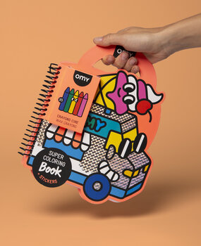OMY Super coloring and stickers book - Yummy OMY Super coloring and stickers book - Yummy