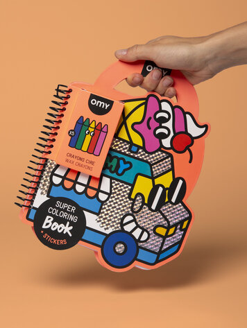 OMY Super coloring and stickers book - Yummy
