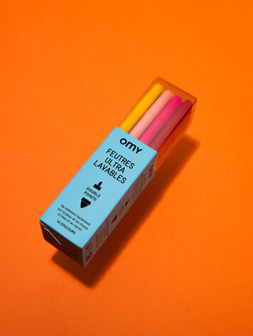 OMY Markers Ultra Washable 16ST