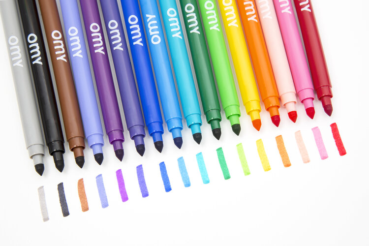 OMY Markers Ultra Washable 16ST