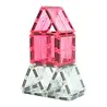 Cleverclixx Glitter Tiles Pack Transparent / Pink | 16 pieces Cleverclixx Glitter Tiles Pack Transparent / Pink | 16 pieces