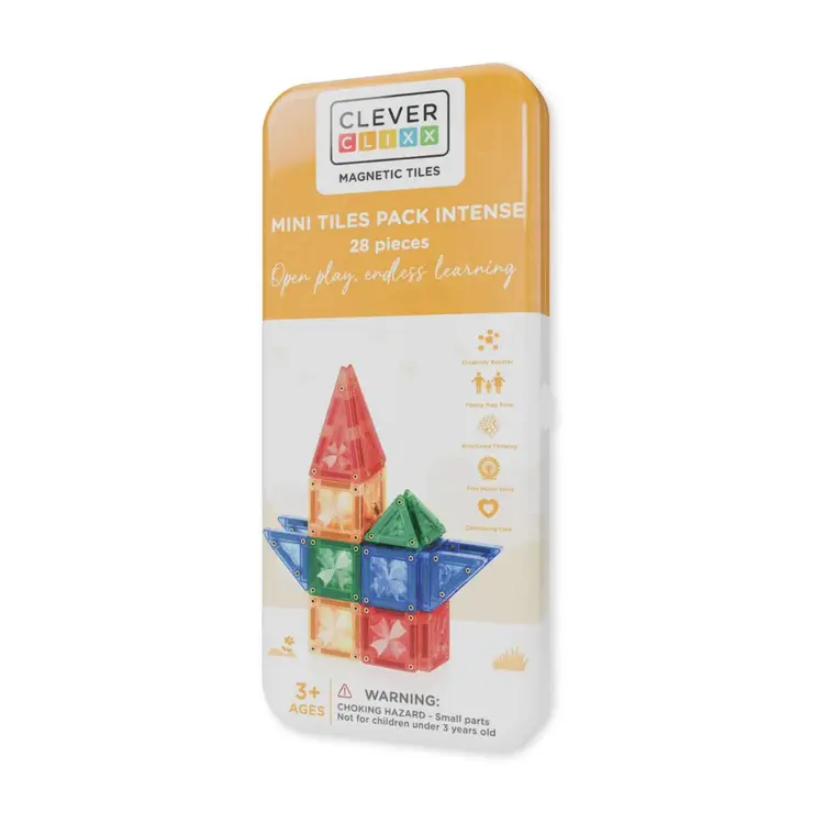 Cleverclixx Mini Tiles Pack Intense | 28 Stuks