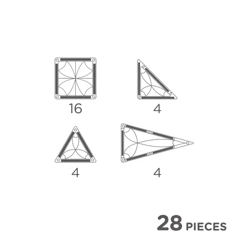 Cleverclixx Mini Tiles Pack Intense | 28 Stuks Cleverclixx Mini Tiles Pack Intense | 28 Stuks