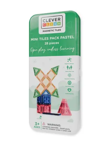 Cleverclixx Mini Tiles Pack Pastel | 28 Stuks