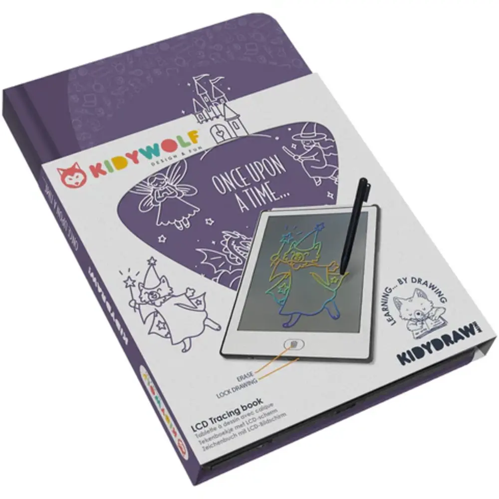 Kidywolf Kidydraw Mini tekenbord 30 Once upon a time Kidywolf Kidydraw Mini tekenbord 30 Once upon a time