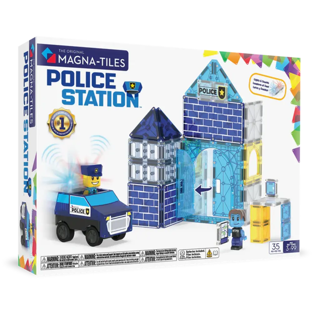 Magna Tiles magnetische tegels politiebureau 35ST