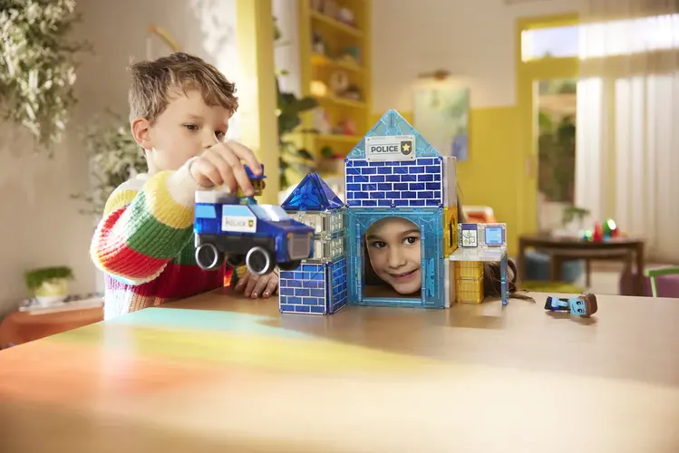 Magna Tiles magnetische tegels politiebureau 35ST