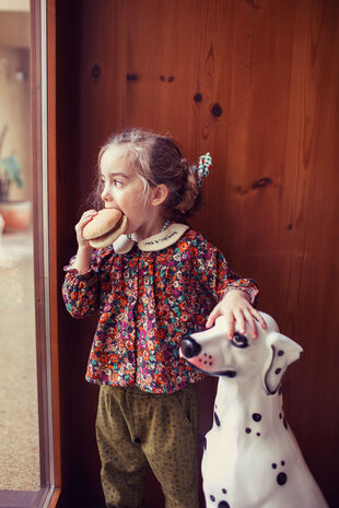 Piupiuchick Peter pan collar blouse | multicolor flowers Piupiuchick Peter pan collar blouse | multicolor flowers