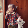 Piupiuchick Peter pan collar blouse | multicolor flowers Piupiuchick Peter pan collar blouse | multicolor flowers