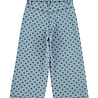 Piupiuchick Flare trousers | washed blue denim w/ black hearts Piupiuchick Flare trousers | washed blue denim w/ black hearts