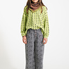 Piupiuchick Flare trousers | grey w/ zebra print Piupiuchick Flare trousers | grey w/ zebra print