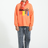 Piupiuchick Sweatshirt | orange w/ "music" print Piupiuchick Sweatshirt | orange w/ "music" print