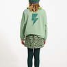 Piupiuchick Sweatshirt | green w/ "rock & roll" print Piupiuchick Sweatshirt | green w/ "rock & roll" print