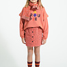 Piupiuchick Sweatshirt | pink w/ "groupie" print Piupiuchick Sweatshirt | pink w/ "groupie" print