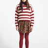 Piupiuchick Kinitted sweater | bordeaux & light pink stripes Piupiuchick Kinitted sweater | bordeaux & light pink stripes