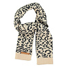 Piupiuchick Knitted scarf | light pink w/ animal print Piupiuchick Knitted scarf | light pink w/ animal print