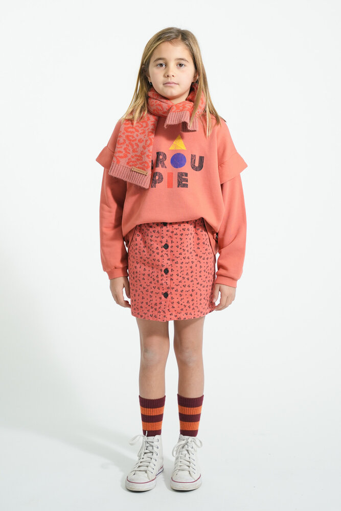 Piupiuchick Socks | bordeaux w/ orange stripes