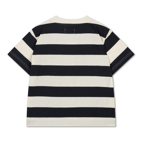 Repose 30. tee shirt graphite night block stripe