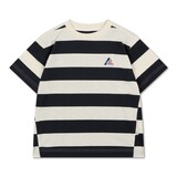 Repose AMS 30. tee shirt graphite night block stripe Repose AMS 30. tee shirt graphite night block stripe