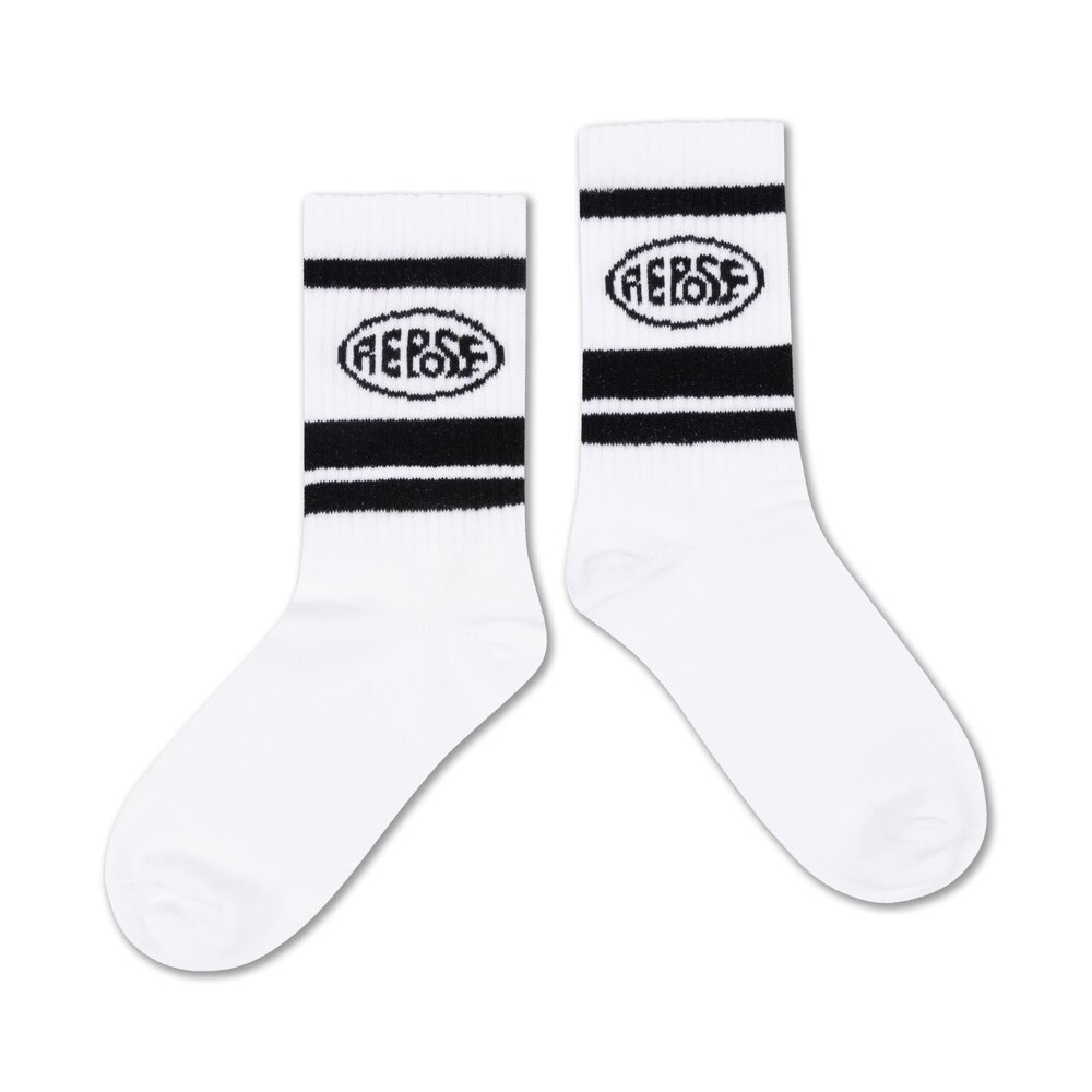 Repose 81. sporty sock white logo