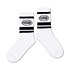 81. sporty sock white logo