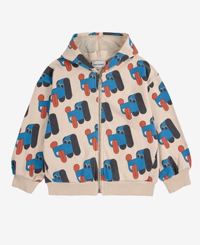 Bobo Choses Doggy Mate all over zipped hoodie Bobo Choses Doggy Mate all over zipped hoodie
