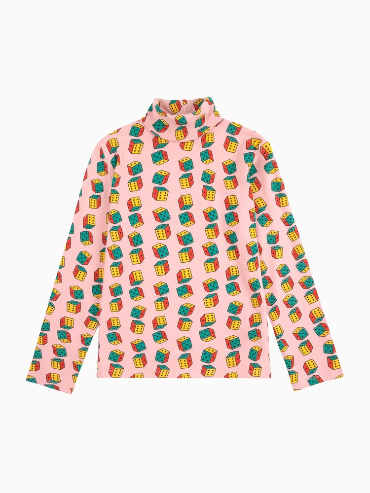 Bobo Choses Dices all over turtle neck T-shirt Bobo Choses Dices all over turtle neck T-shirt