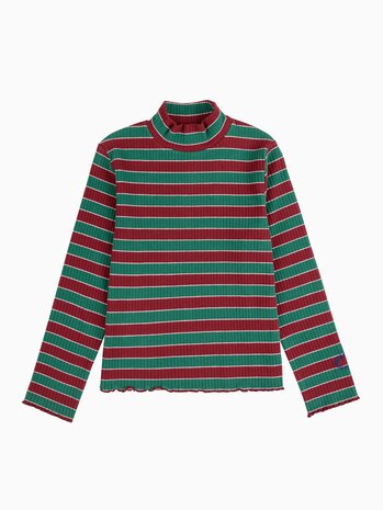 Bobo Choses Multicolor Stripes turtle neck T-shirt Bobo Choses Multicolor Stripes turtle neck T-shirt