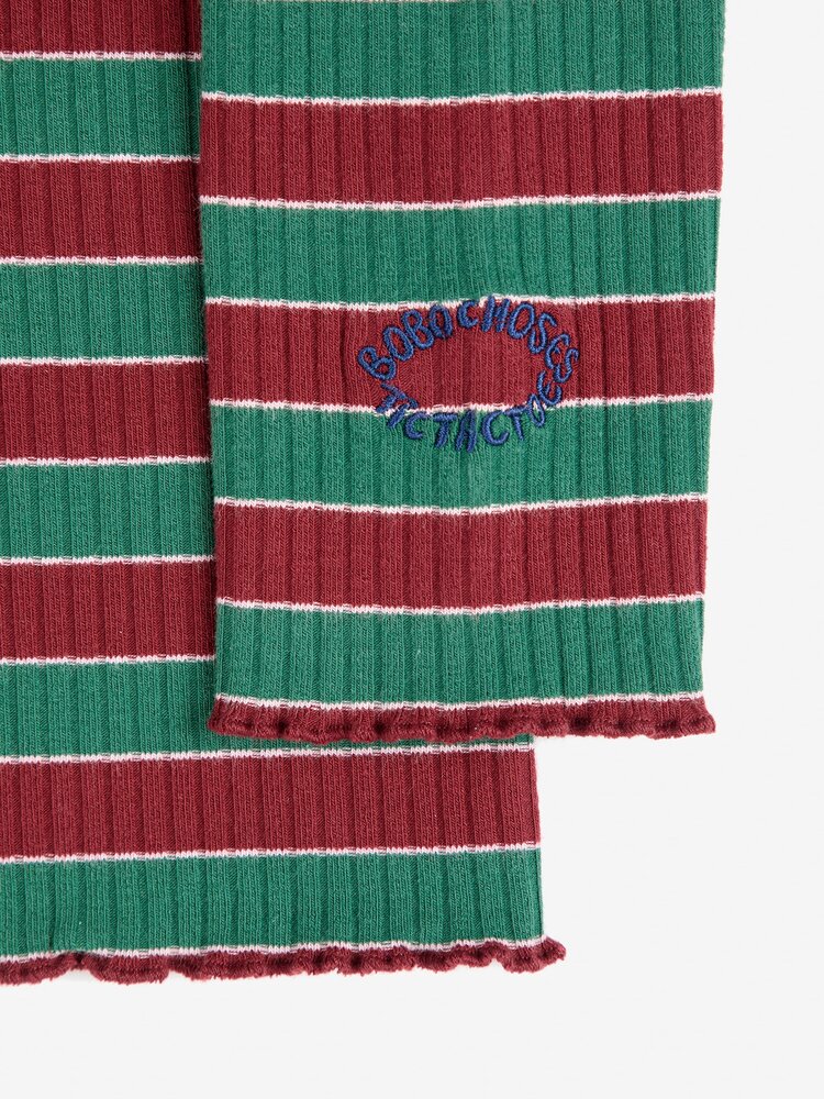 Bobo Choses Multicolor Stripes turtle neck T-shirt Bobo Choses Multicolor Stripes turtle neck T-shirt
