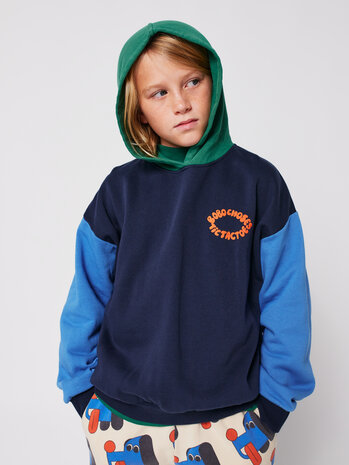Bobo Choses Tic Tac Toe color block hoodie Bobo Choses Tic Tac Toe color block hoodie