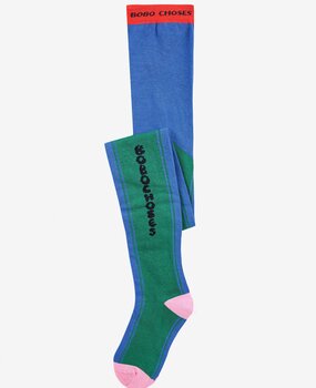 Bobo Choses Bobo Choses color block tights blue / green Bobo Choses Bobo Choses color block tights blue / green